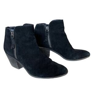 Frye & Co. Holly Zip Shootie Boots 70840 Womens Black Suede Ankle Bootie